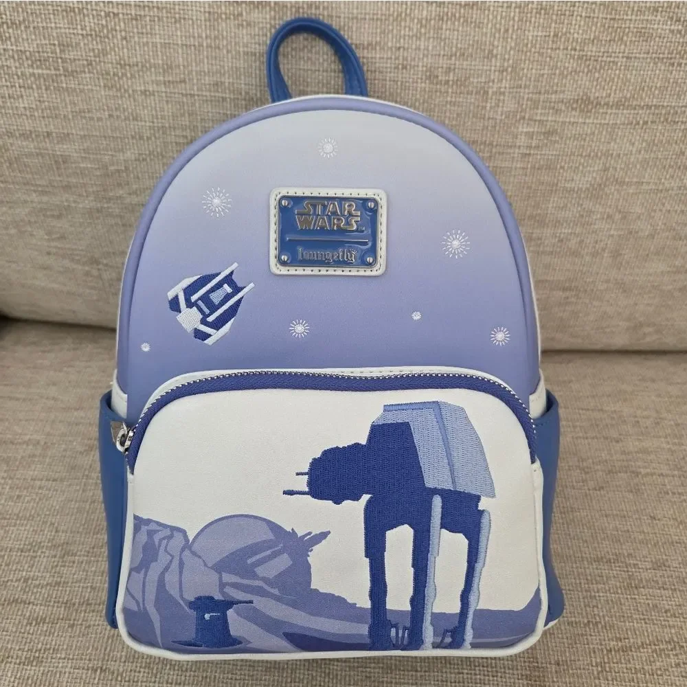 ✨DISNEY x LOUNGEFLY✨ NEW! Star Wars Hoth Echo Base Backpack - Picture 6 of 15